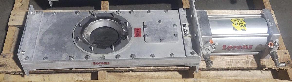 Used 🔥Lorenz SG-600-AL-LSP-OC 6" Slide Gate Pneumatic
