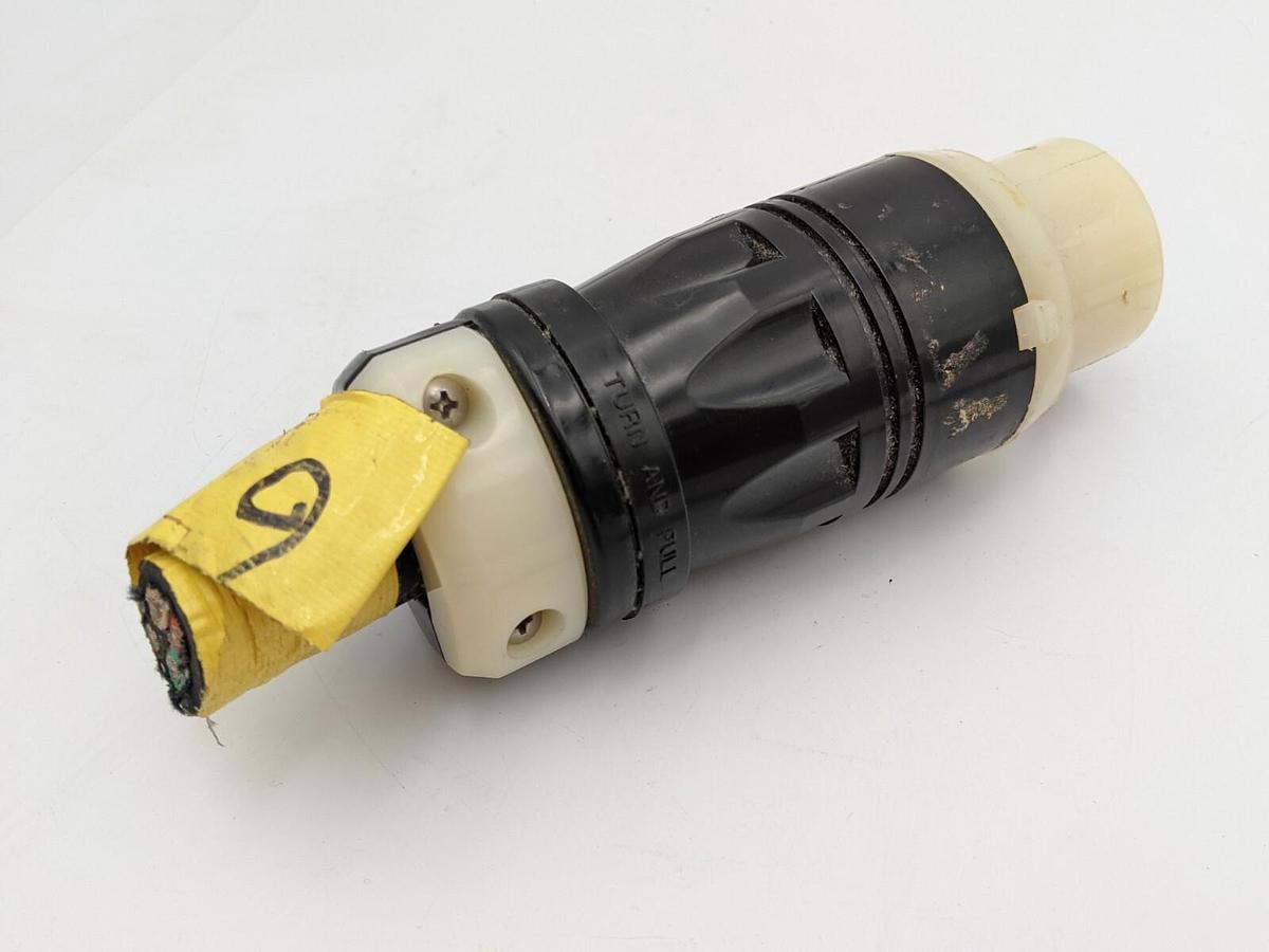 Used 🔥Hubbell Locking Plug, CS8265C, 50 A, 250V AC, Single Phase, 2 Pole