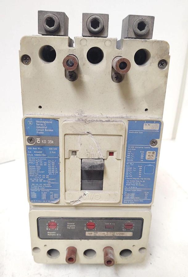 Used 🔥WESTINGHOUSE SERIES C KD3400F/ Circuit Breaker 400AMP 600V