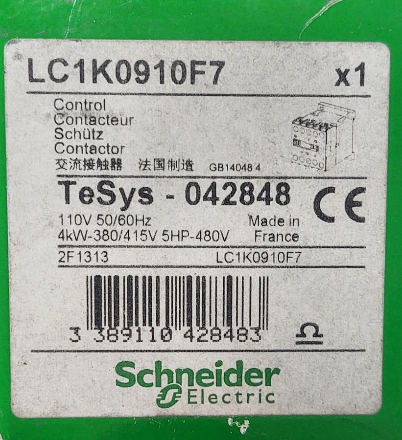 🔥NOS - SCHNEIDER LC1K0910F7 Contactor 110VAC
