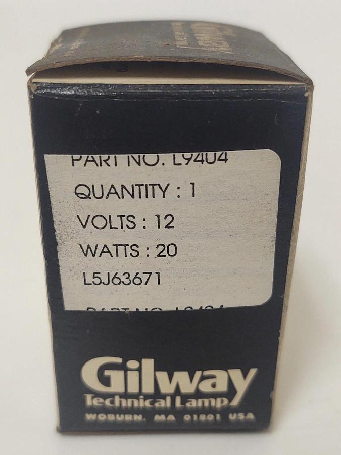 🔥ILT(Gilway) L9404 L9404B 12V20W Biochemical analyzer lamp for MD-4000 L5J63671