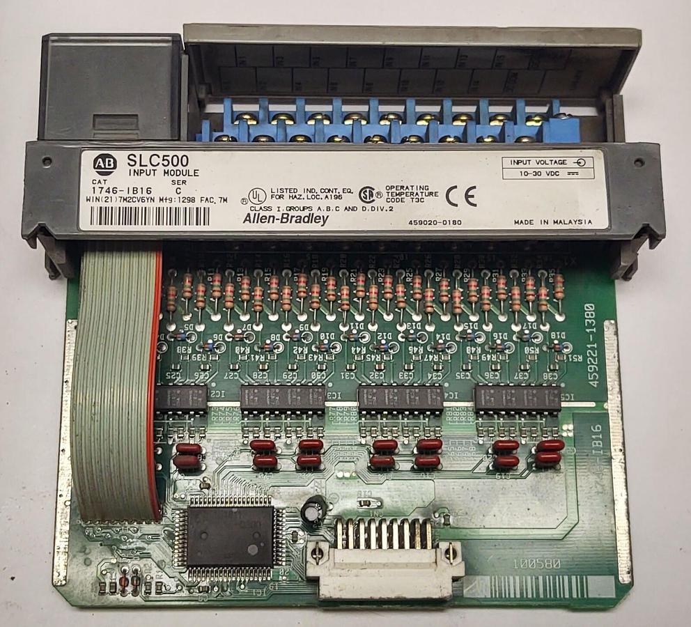 Used Allen Bradley 1746-IB16 Ser. C Input Module SLC 500 1746IV16 10 - 30 VDC