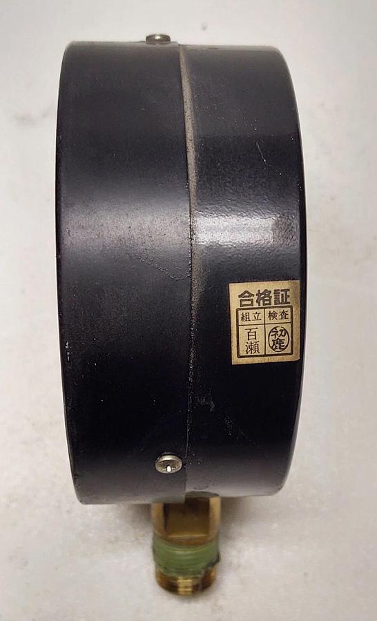 Used Hydraulic Fluid Pressure Gauge 0-3500 PSI Large Face 4" NKS Nissei Kgf/cm 250