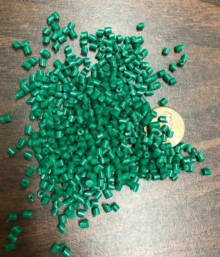 PP Plastic Pellets Polypropylene Resin Material Injection Molding Green 45 Lbs