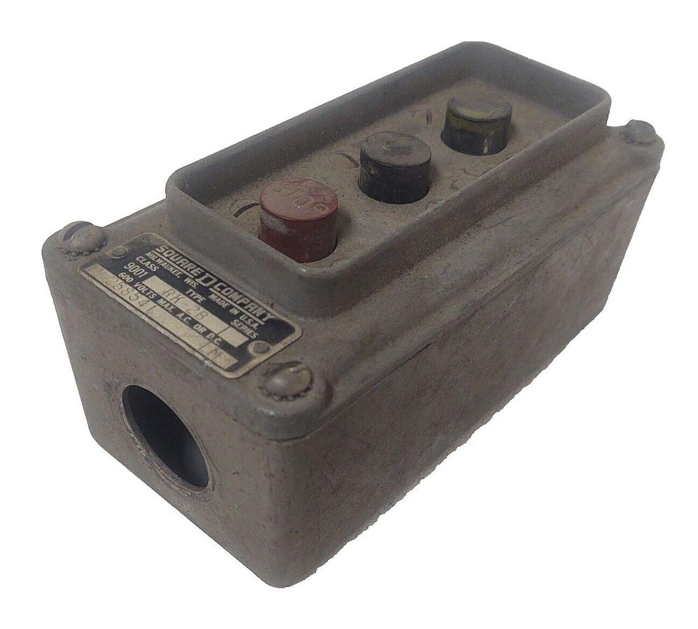 Used 🔥 Square D 9001 RK-2A Push Button Control Station Forward Reverse Stop