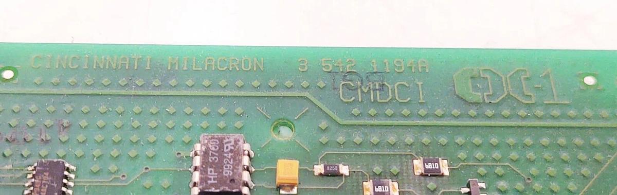 Used Cincinnati Milacron CMDCI 3-542-1194A Card Circuit Board