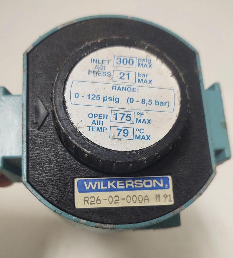 Used 🔥Wilkerson Pneumatic Regulator R26-02-000A Inlet Air Pressure 300 Max