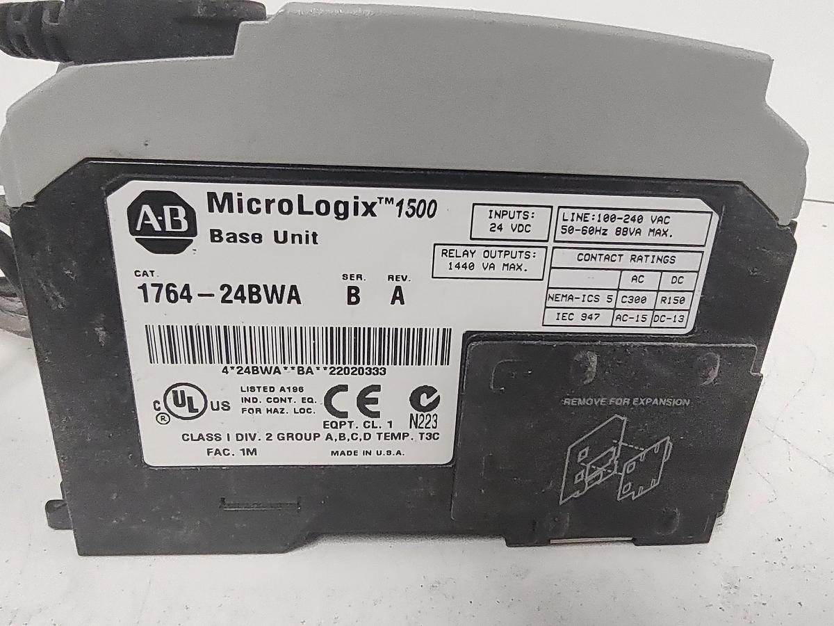 Used Allen Bradley 1764-24BWA Micrologix 1500 Base