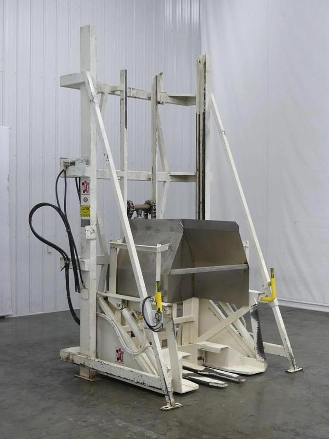 Used 🔥 MTC High Lift Hydraulic (VAT) Tote Bulk Material Dumper Hopper Tipper 2000Lb