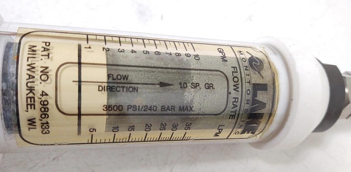 Used LAKE MONITORS FLOW METER H3B6WB10