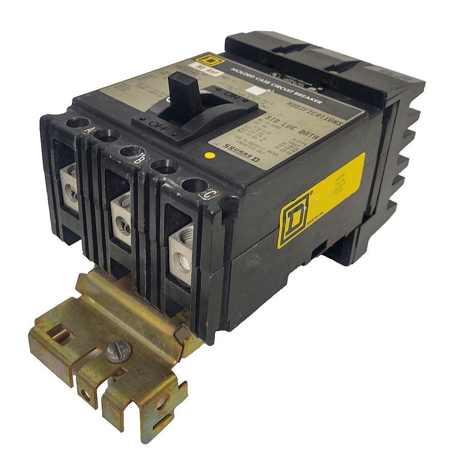 Used 🔥Square D FA36090 3 Pole 90 Amp 600 Vac I-Line Circuit Breaker