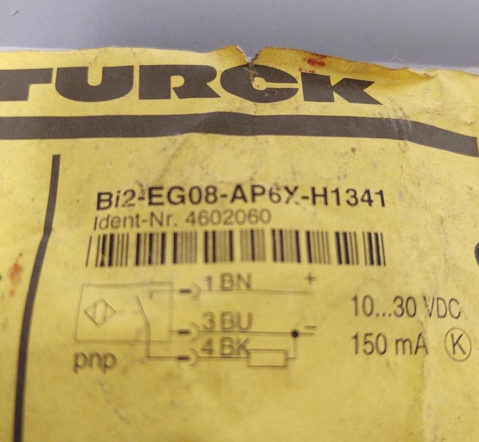 🔥 Turck BI2U-EG08-AP6X-H1341 Inductive Proximity Sensor 10-30VDC 200mA PNP 2mm