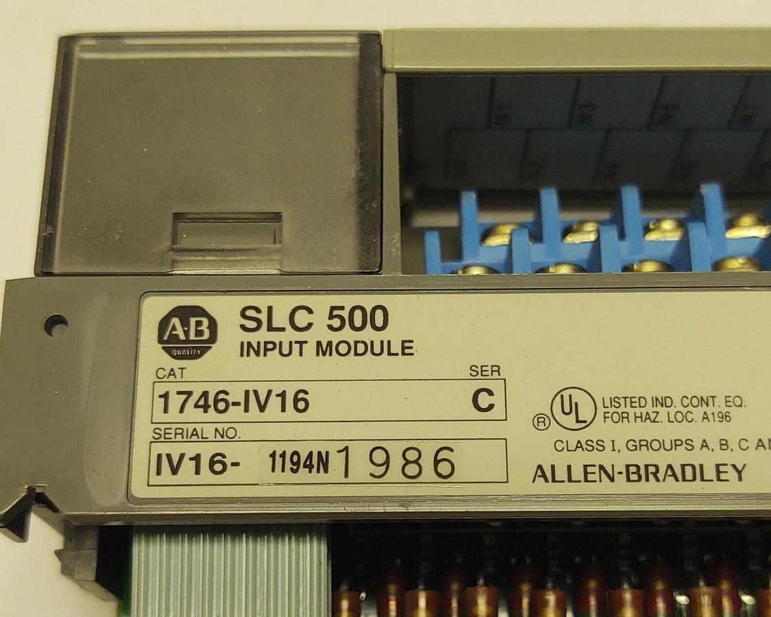 Used Allen Bradley 1746-IV16-C Used Input Module SLC500 Series C