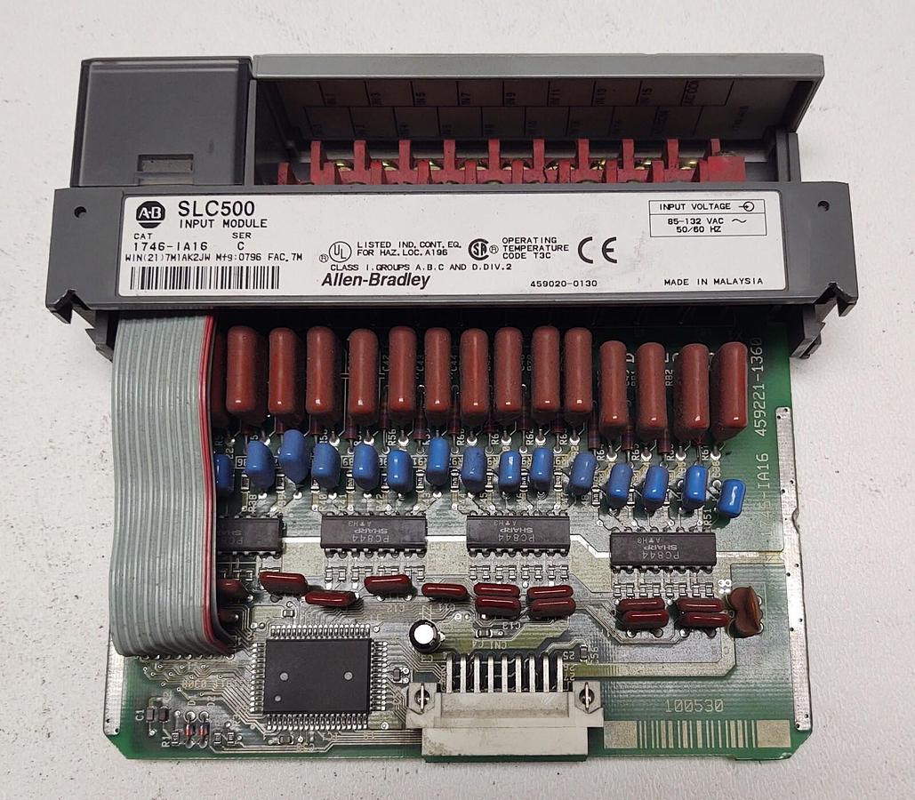 Used Allen Bradley 1746-IA16 1746-IA16 Ser C SLC 500 115VAC Input Module 16 Pt