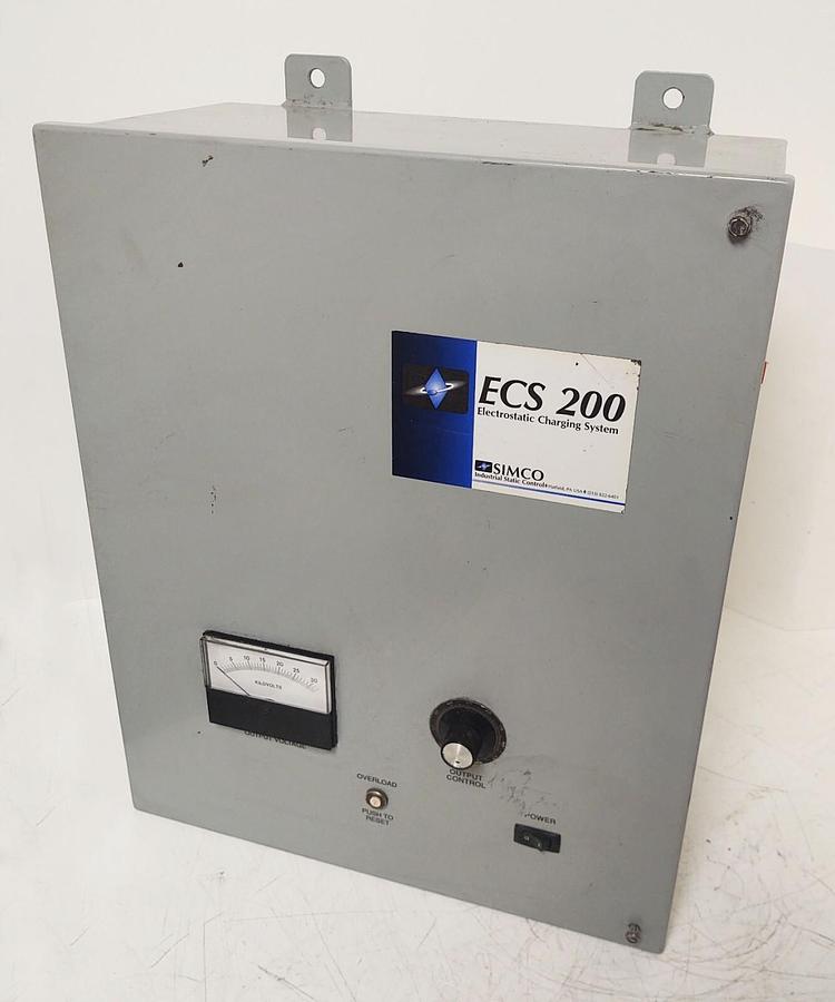 Used 🔥 SIMCO ECS-200 4008282 Ion Electrostatic Charging System 30 KV Industrial Film