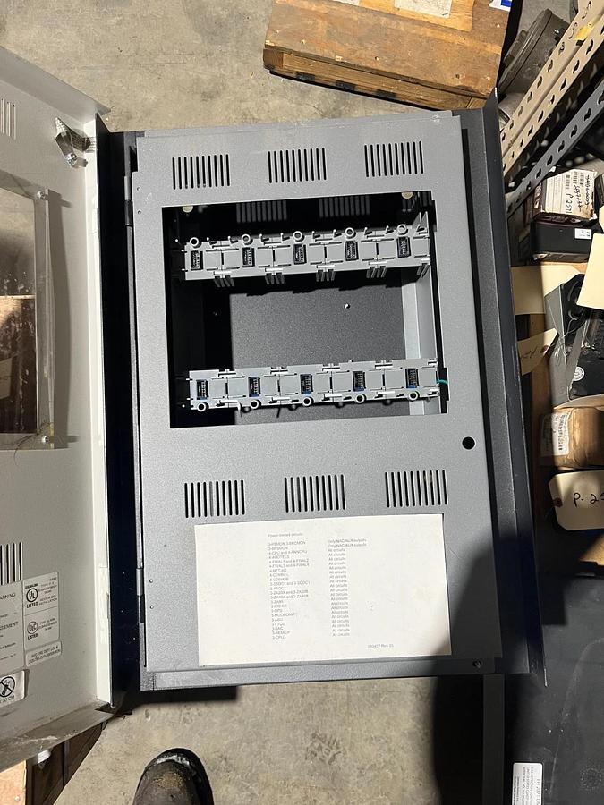 Used 🔥EST3 COMMERCIAL FIRE ALARM SECURITY EMERGENCY PANEL CONTROL CABINET 3-CAB5