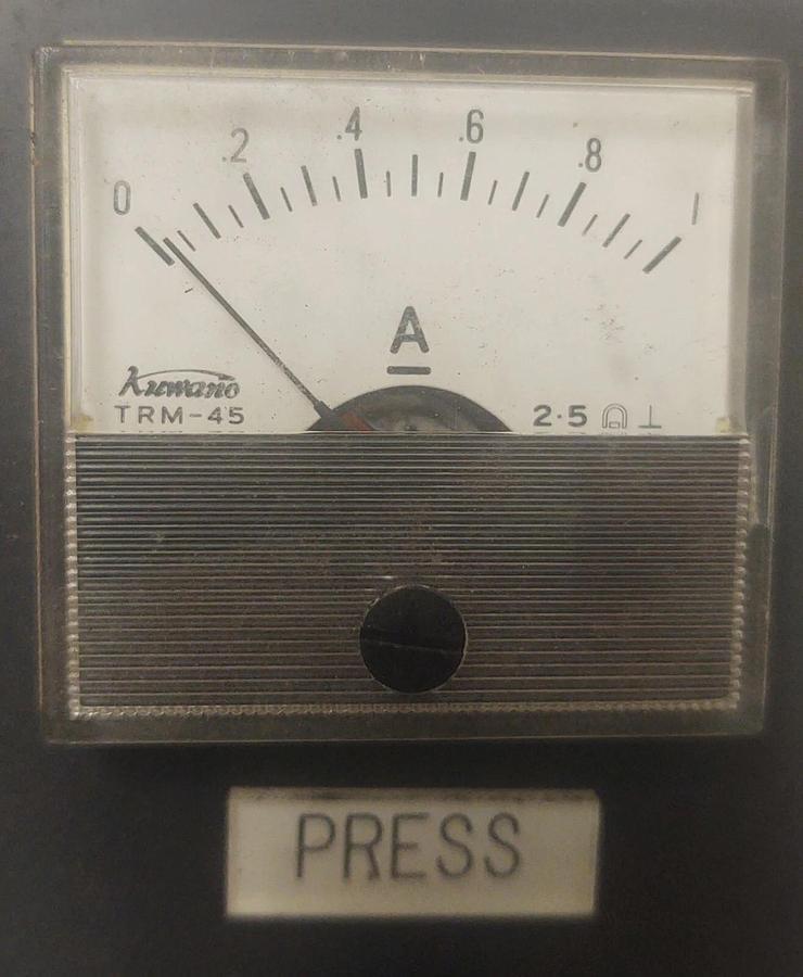 Used 🔥Lot Of 2 KUWANO TRM-45 Panel Meter 1 Amp Gauge TRM-45 With Fuses & Panel