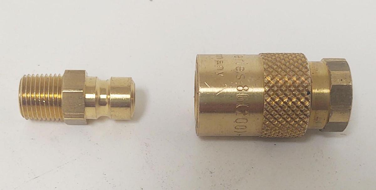 🔥(QTY 10) NOS Brass Moldtite Quick Connector Coupling 200 Series 86