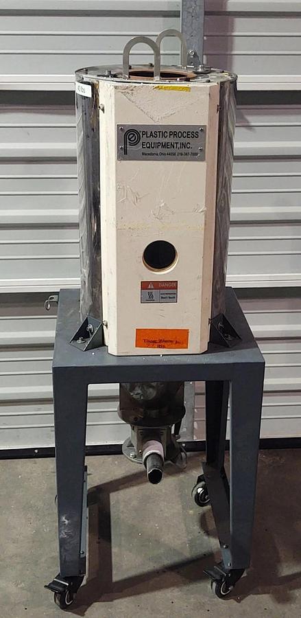 Used 🔥PPE Drying Hopper with Cart Plastic Process Equipment #3