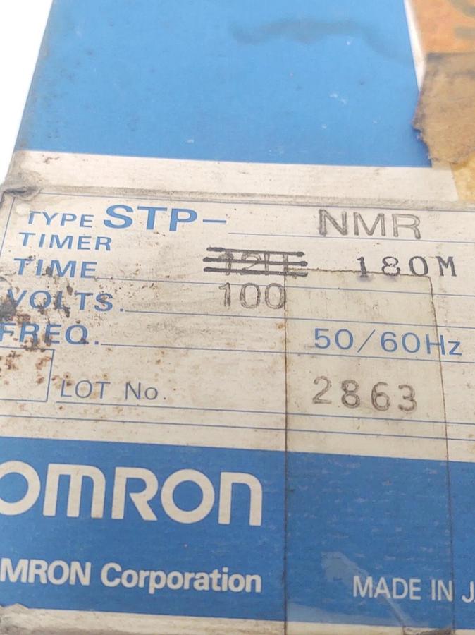 🔥 NEW OMRON STP-NMR 180M-100VAC / 60HZ SUBMINY TIMER 8 PIN MODULE CUBE