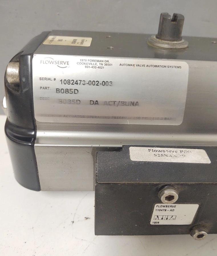 Used 🔥 FLOWSERVE B085D PNEUMATIC VALVE ACTUATOR with Solenoid Valve Nice #3