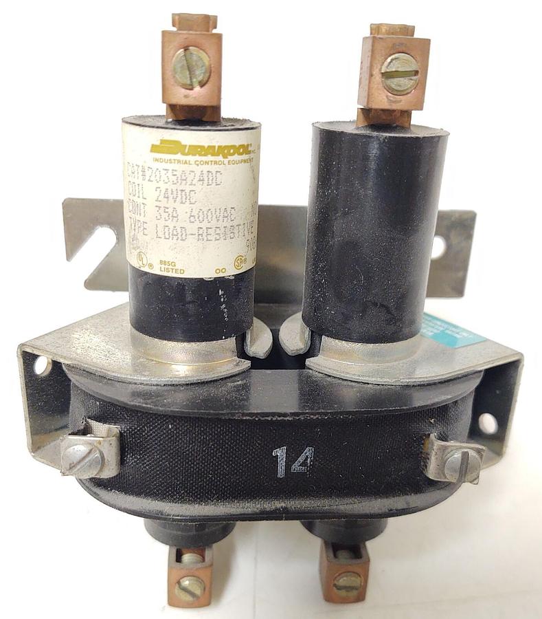 Used 🔥 Durakool 2035A24DC Mercury Displacement Relay 35A 600VAC 24 VDC Coil