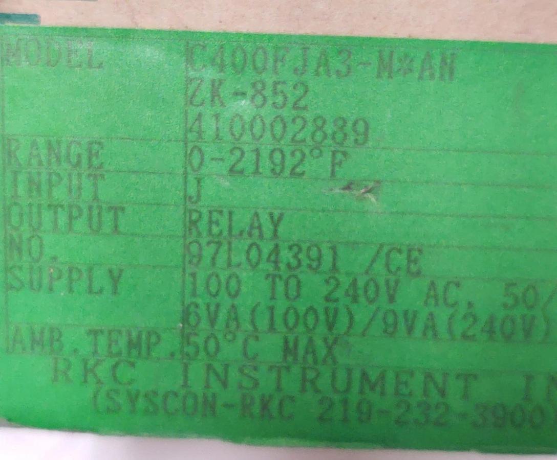 🔥RKC C400FJA3MABN/ C400FJA3MAN TEMPERATURE METER (NEW IN BOX)
