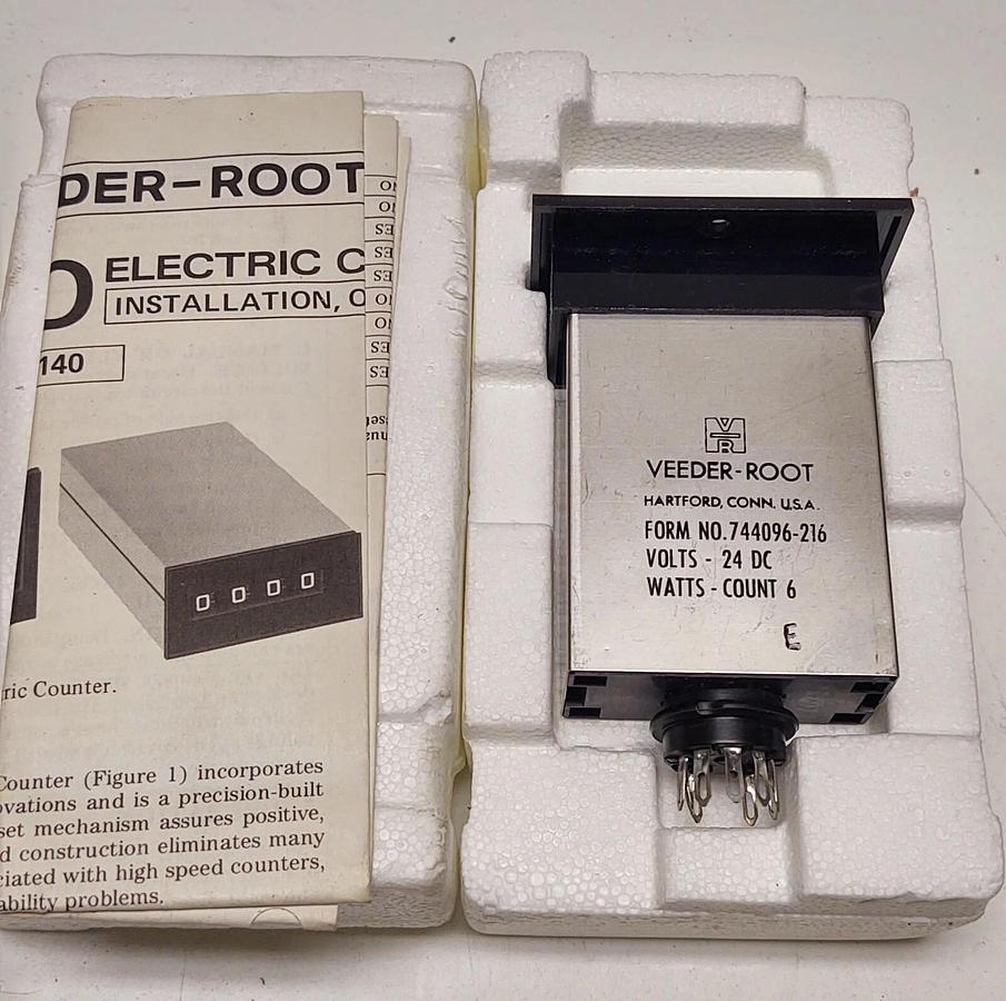 DANAHER CONTROLS 744096-216 / 744096216 (NEW) VEEDER ROOT COUNTER 6 DIGIT 24VDC