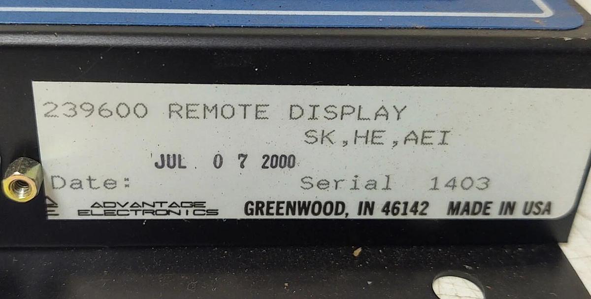 🔥 NEW Advantage 239600 Sentra Temperature Controller 2000HE Remote Display