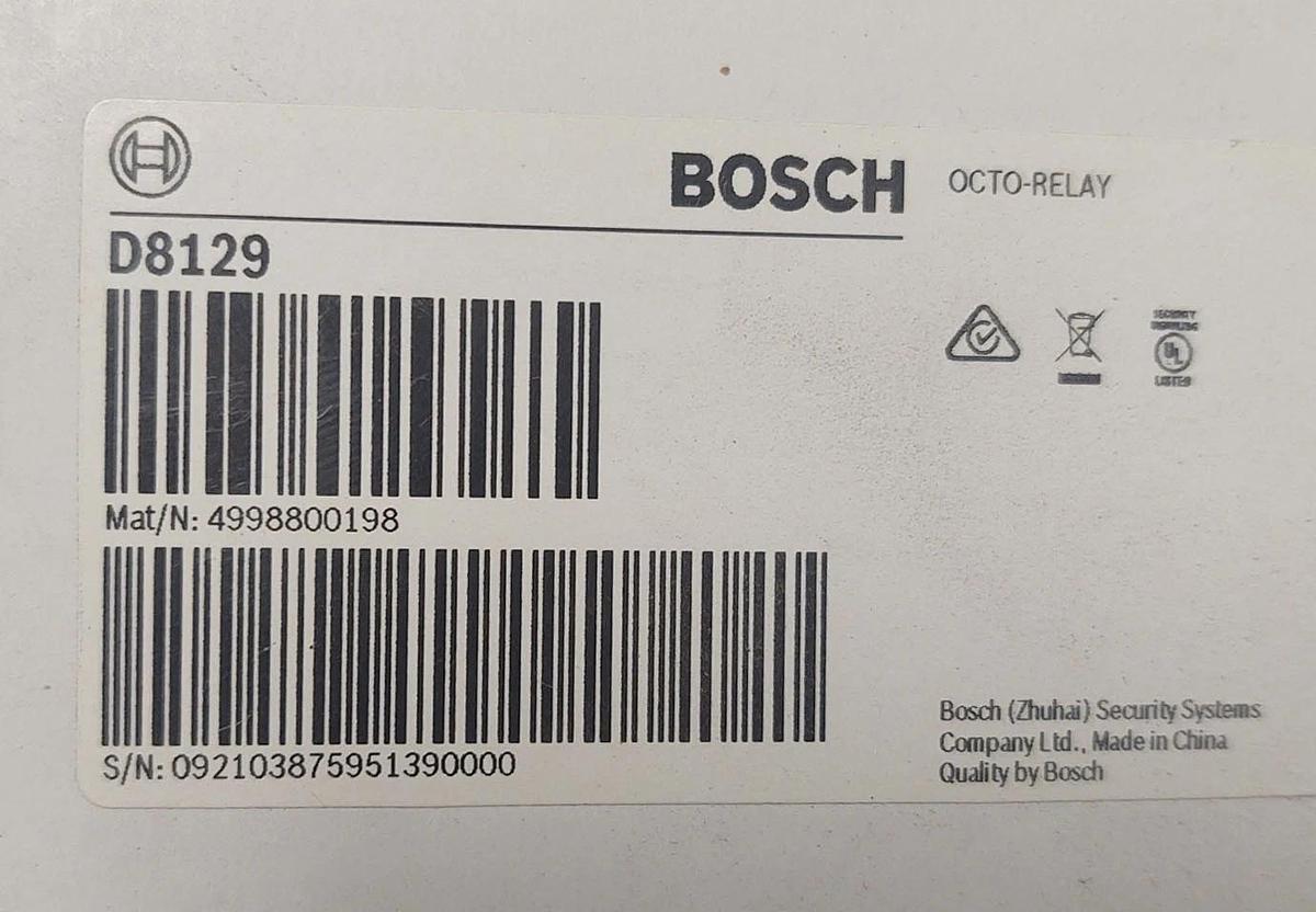 🔥Bosch D8129 Octo-Output Relay Module New