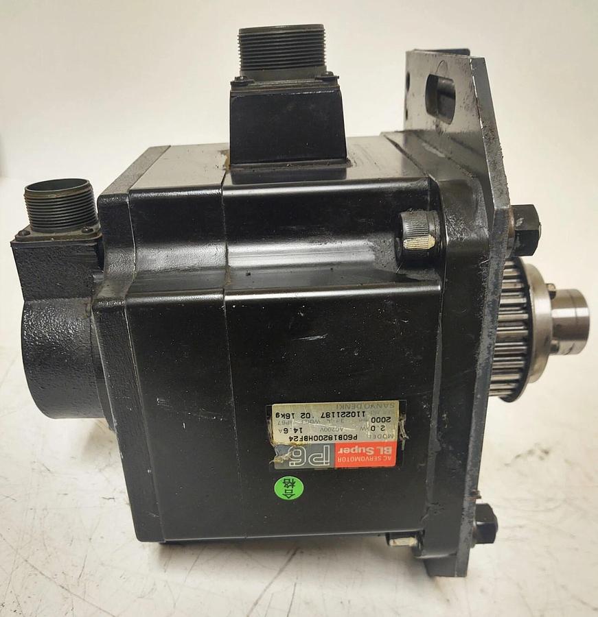 Used 🔥(TESTED) SANYO DENKI Servo Motor P60B18200HBF24 Mitsubishi Injection Press