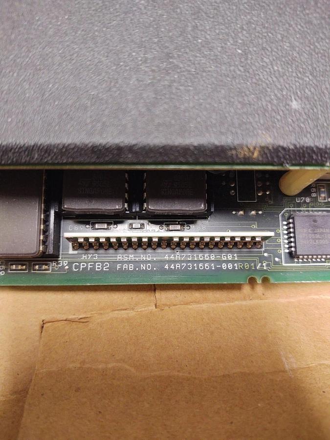 Used GE FANUC IC697CPU772K / IC697MEM715C / 128KB CMOS MEMORY CPU 772