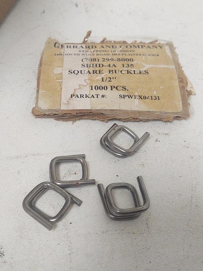 🔥 NEW 1000 PCS 1/2" Wire Poly Strapping Buckles SBHD-4A 135 SPWEX04131