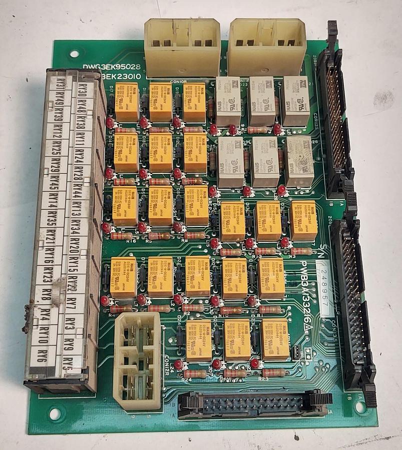Used Mitsubishi PWB3A133216 ASY3EK23010 PLC Relay Circuit Board Module
