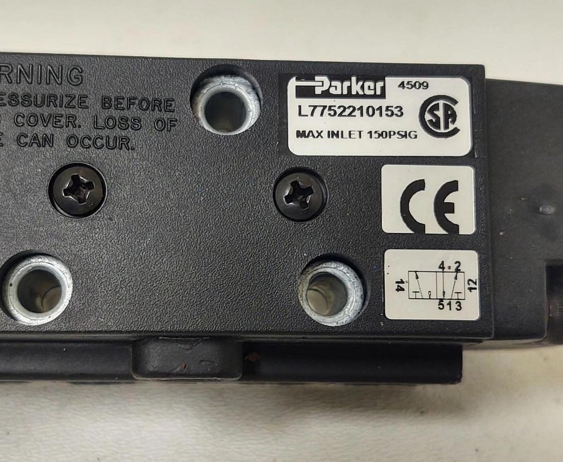🔥NEW PARKER L7752210153 Pneumatic Air Valve 120-Volt Coil