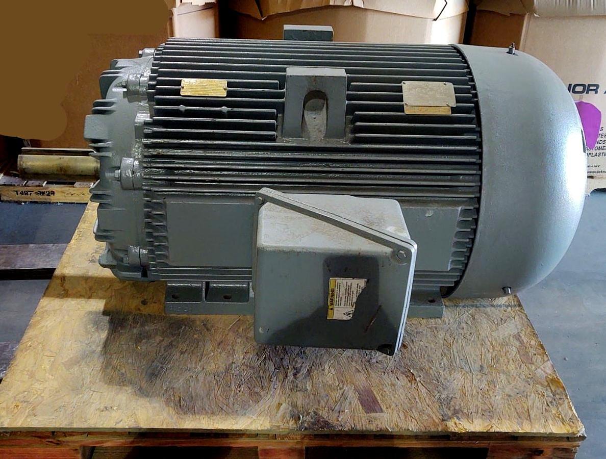 Refurbished REBUILT GENERAL ELECTRIC 200HP 1780RPM MOTOR 460V. 447T FRAME 5KGS447SAA2001F2RZ