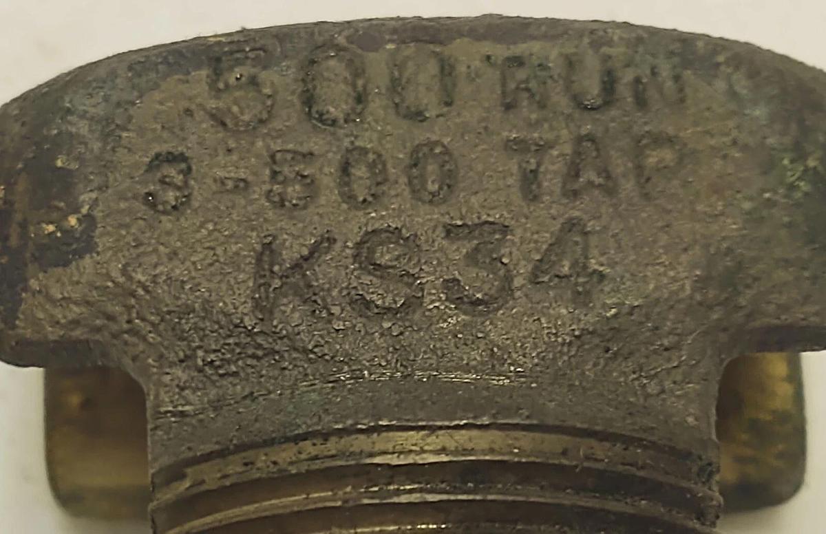 Used Bronze 3/0- 500 SPLIT BOLT NUT WIRE ELECTRICAL CLAMP CONNECTOR