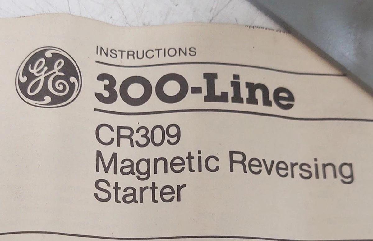 🔥NEW GE CR309E000ALA MAGNETIC CONTACTOR REVERSER, NEMA SIZE 3, 460V COIL, 3POLE