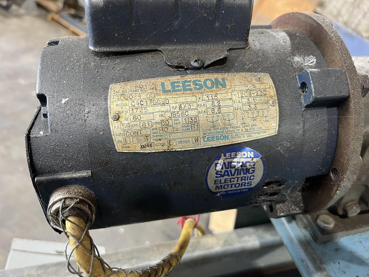 Used 12" x 10' Cleated Conveyor 110v Single phase