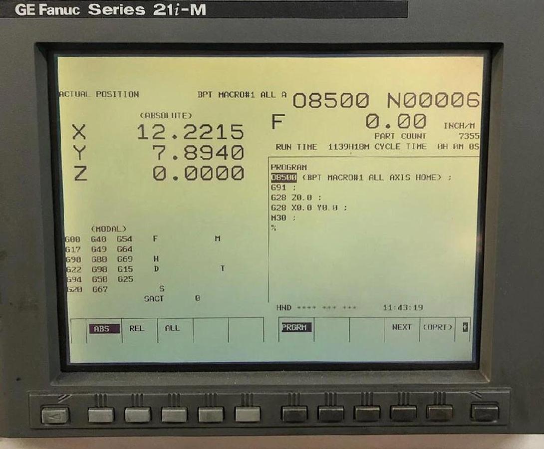 Used GE Fanuc Series 160i-M Panel/ Monitor Operator Control Panel VCM 2216 Bridgeport