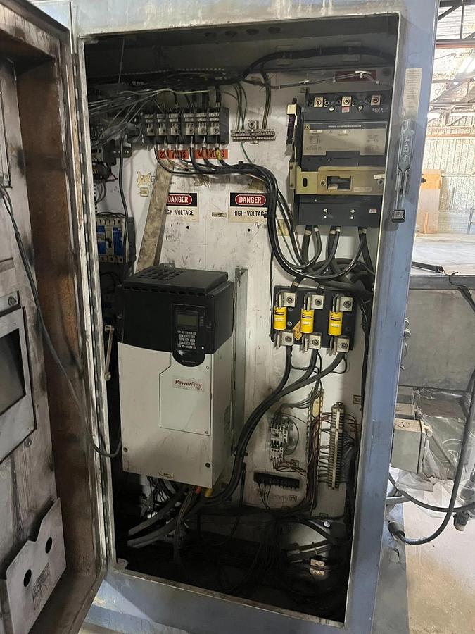 Used HPM 3.5" Extruder 150 HP 30:1 L/D Strand Die