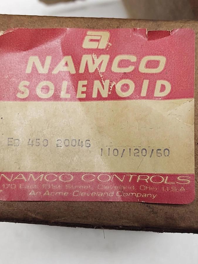 NEW NAMCO EB450-20046 SOLENOID w/ EB451-72043 COIL 110/120/60