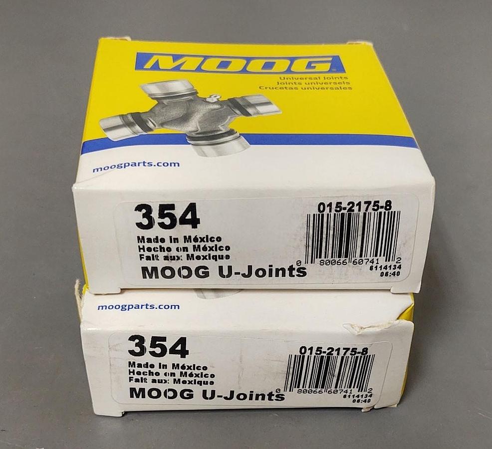 🔥(QTY 2) Moog/Precision Greaseable Universal Joint 354 U-Joint