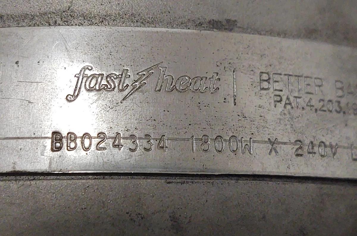🔥 NEW Fast Heat BB024334 1800W 240V 4" ID Heater Band