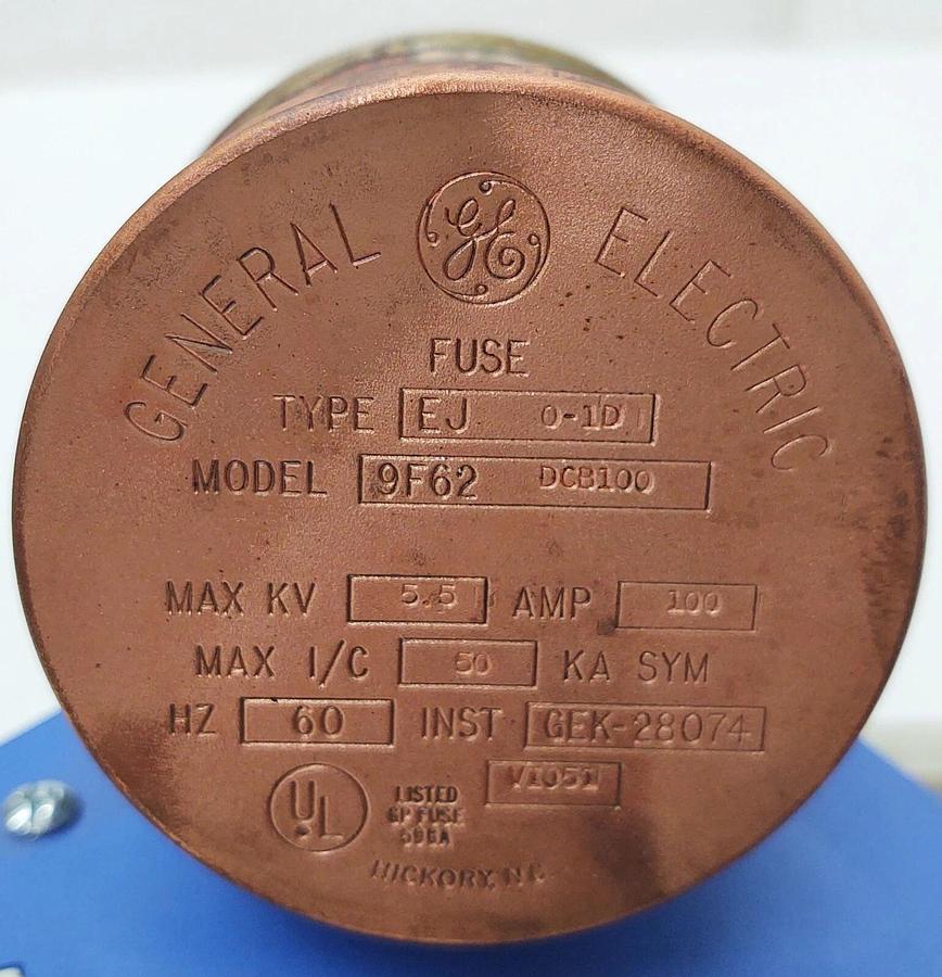 NEW GE 9F62DCB100 Current Limiting 5.5kV 100Amp EJ 0-1D