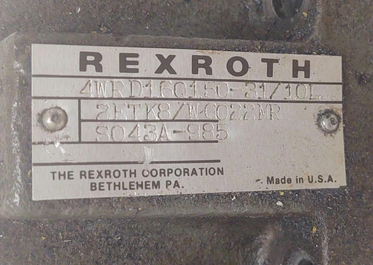 Used 🔥Rexroth 4WRD160150-31/10L Directional Control Valve 2ETK8/WC022MR