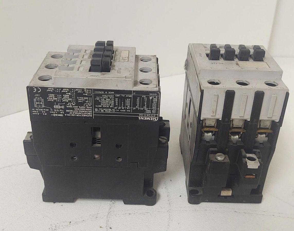 Used 🔥(2 PCS Lot) SIEMENS Relay Contactor 3TF34 11-OA 120V Coil