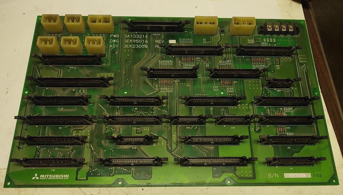 Used MITSUBISHI MJ2 Circuit Board ASY 3EK23008, PWB 3A133214 #706Z69