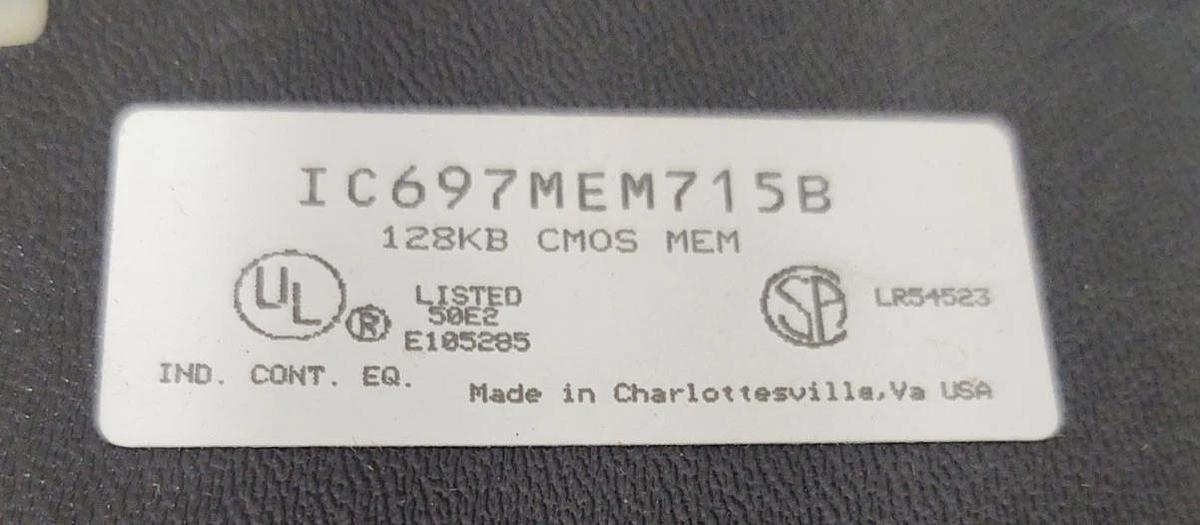 Used GE FANUC  IC697MEM715B  128 KB Memory Expansion