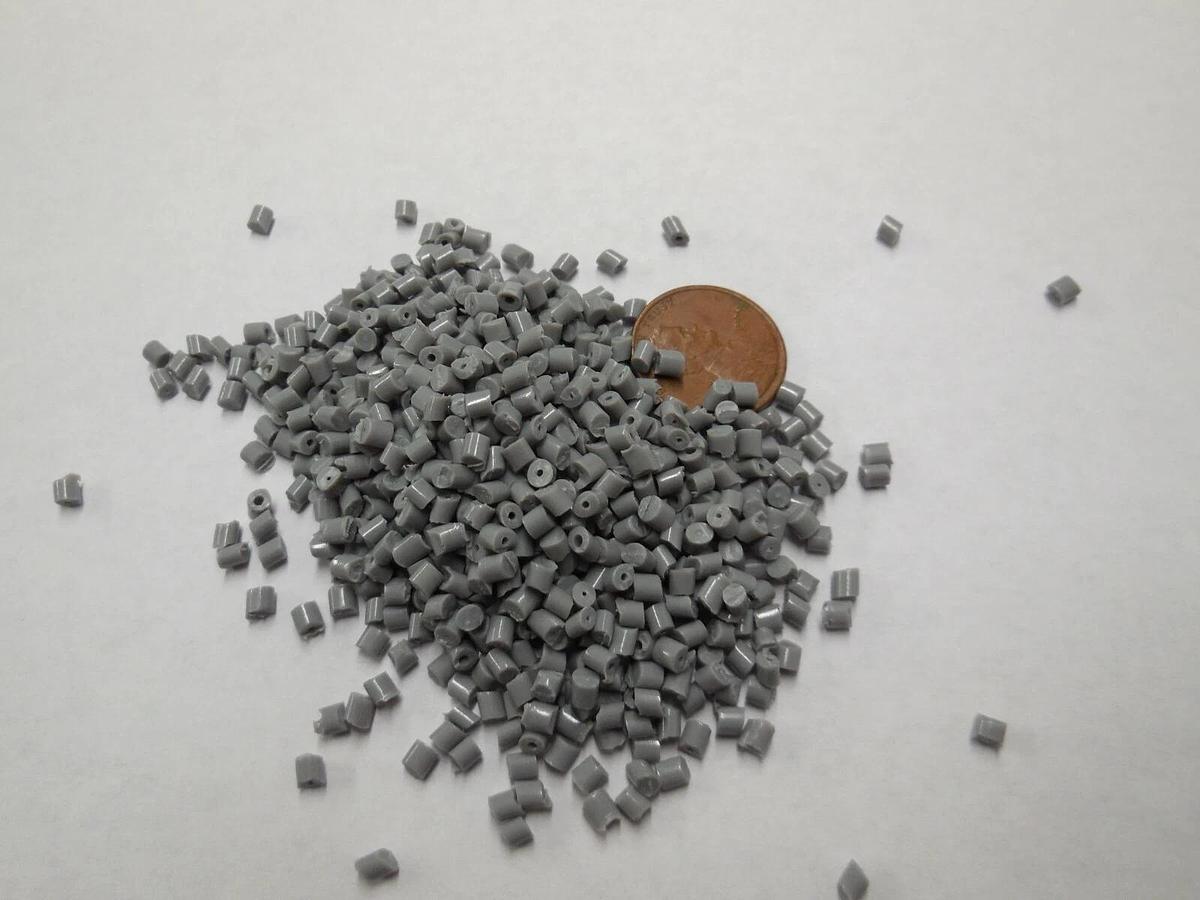 PP Plastic Pellets Polypropylene Resin Injection Molding Light Gray 45 Lbs